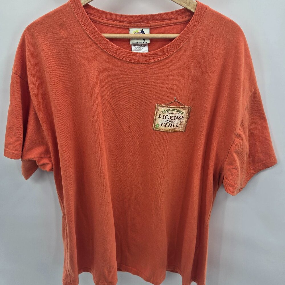 Jimmy Buffett's Margaritaville Orange Licensed To Chill Las Vegas T-Shirt XL
